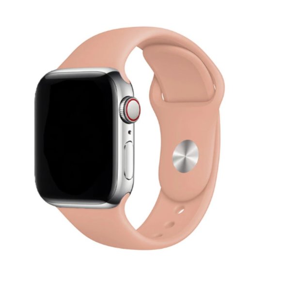 NEW BAND SandPink Sport Silicone For Apple Watch - Picture 1 of 3